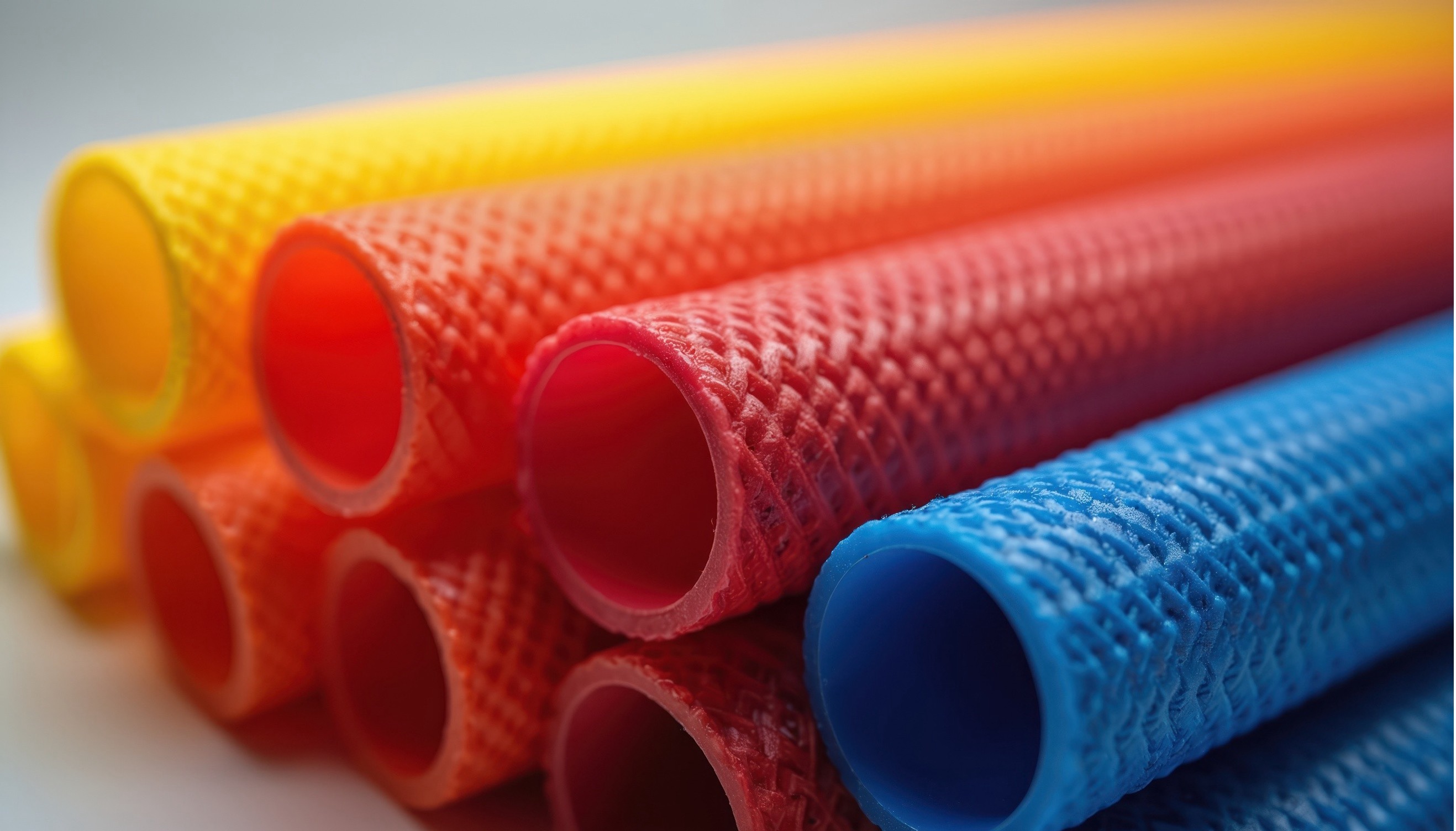 colored plastic tubes